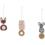Kids Concept puidust riputatavad mänguasjad Edvin komplekt mängukaarele 