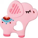 BabyGlück Närimisrõngas roosa elevant