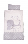 BabyDan voodipesukomplekt Elefantastic Grey