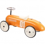 Vilac metallist pealeistutav auto oranz Vintage