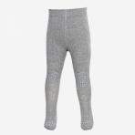 GoBabyGo libisemiskindlad stopperitega (põlv+ tald) villased sukkpüksid, Grey Melange