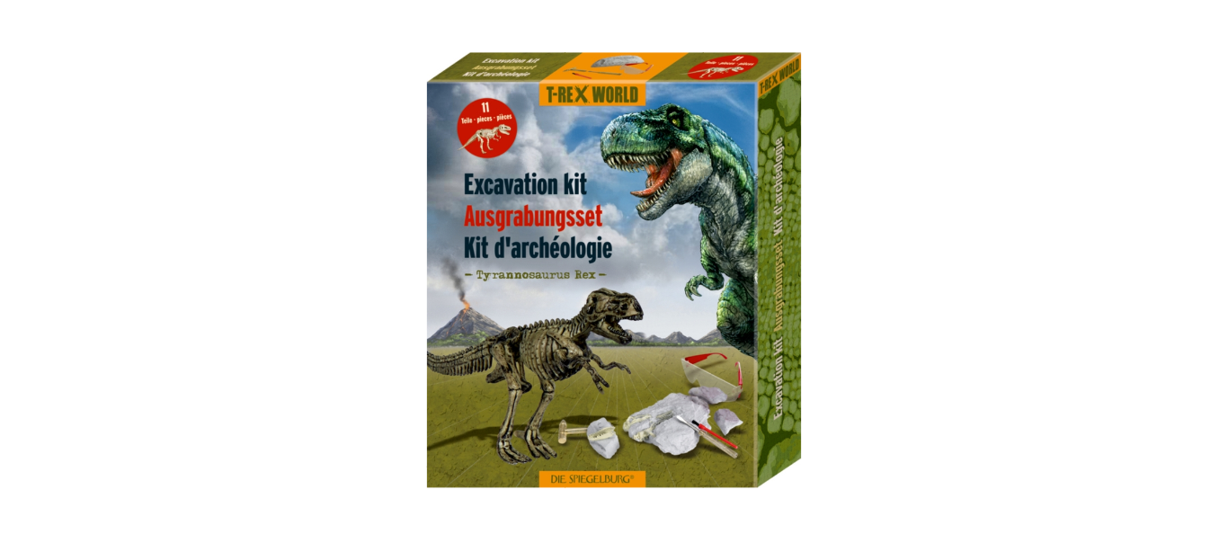 T-Rex World luude väljakaevamiskomplekt Tyrannosaurus Rex 11 osa