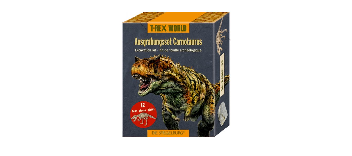 T-Rex World luude väljakaevamiskomplekt Carnotaurus