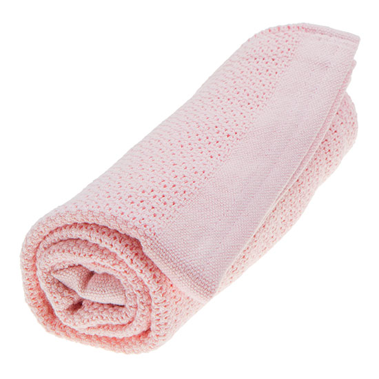 Vinter&Bloom pehme tekk Soft Grid Öko Blossom Pink 75x100cm